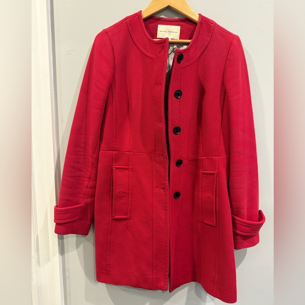 Women's Banana Republic Red Coat